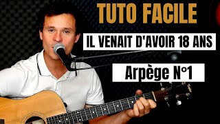 Tuto guitare Dalida  Il venait davoir 18 ans Accords et Paroles [upl. by Euqininod]