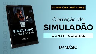 SIMULADÃO  2ª Fase Constitucional  Paulo Peixoto [upl. by Tildi]