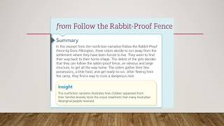 from Follow the Rabbit Proof Fence by grade 8 [upl. by Astera69]