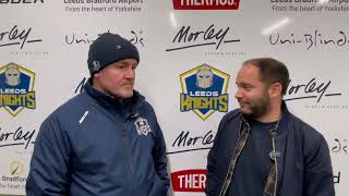 Post Match Interview  Leeds Knights V Berkshire Bees  Saturday 16th November 2024 [upl. by Newol]