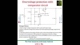 Overvoltage protection with comparator circuit [upl. by Aicsile126]