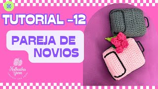 TEJIENDO amor PAREJA Novios EN crochet ACCESORIOS NOVIOS [upl. by Vijar]