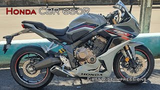 Honda CBR650R  First Impressions Ride [upl. by Anead]