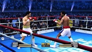 ROBERTO DURAN VS SUGAR RAY LEONARD GAMEPLAY [upl. by Rab342]