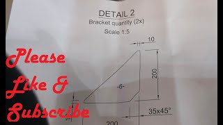 How to Layout Test Plate Using Simple Drawing for Fabricator and Welder Trade test [upl. by Solnit]