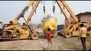 very very Danger 4 Crane Big Transfarmer viral video excavetor youtube viralvideo [upl. by Amihsat723]