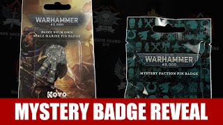 Warhammer 40K Mystery Pin Badge amp Paintyourown [upl. by Divaj]