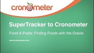 SuperTracker and Cronometers Nutrition Reports [upl. by Avner]