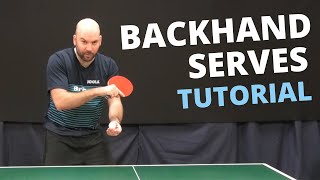 How to do top quality BACKHAND serves with Craig Bryant [upl. by Nylannej]