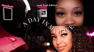 A Day In My Life Lash Tech Edition [upl. by Oilime]