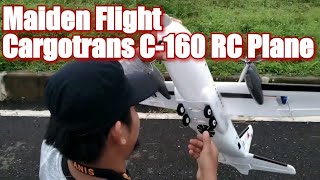 Maiden Flight Cargotrans C160 RC plane wingspan 1120mm [upl. by Dunlavy]