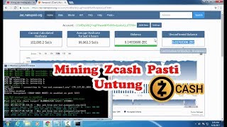 Tutorial Mining Zcash Di Nanopool Lengkap 2017 Mencari Bitcoin [upl. by Ylluz]