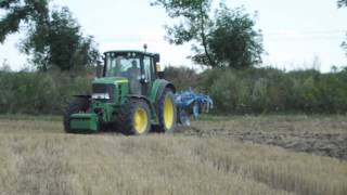 Prace po żniwach  Talerzowanie i siew poplonu 2012  John Deere 6930 Premium plus Lemken Rubin 9 [upl. by Clemence]