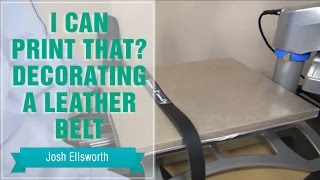 How to Heat Press a Leather Belt [upl. by Dammahum]