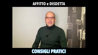 Affitto come gestire la disdetta del contratto [upl. by Colleen]