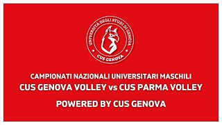 🏐 CUS Genova Volley vs CUS Parma Volley  CNU Maschili 2024  Semifinali [upl. by Aihsela483]