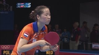 Li NED v Partyka POL Womens Table Tennis 3rd Round Replay  London 2012 Olympics [upl. by Jeb]