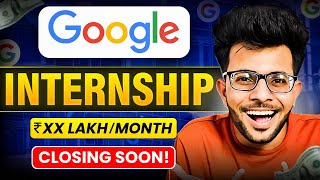 Google is Hiring Software Engineering Intern 🤑 ✅  Summer Internship 2025  Closing Soon 😱🔥 [upl. by Vernen565]