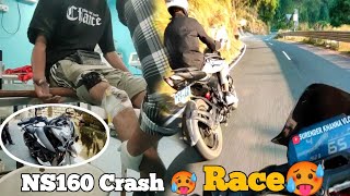 Pulsar Ns160 ka Crash ho gya 🥵  Ns160 ka Accident ho gya😔💔  Surender Khanna Vlogs [upl. by Shandie222]