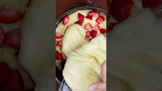 Scrumptious Strawberry Cake in a Snap  The Ultimate Quick and Easy Recipe shorts [upl. by Pappano]