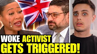 Black Liberal OUTRAGED Over UK Flag Calls It RACIST amp FAR RIGHT In EXPLOSIVE Debate… [upl. by Gerhardt]