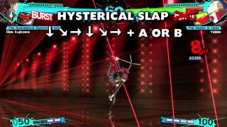 Persona 4 Arena Ultimax  All Characters Instant Kills and Super Moves ALL DLC CHARACTERS [upl. by Cayser477]