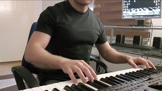 Improvisation on keyboard 716 Ciganchica oro  Rachenica horo [upl. by Eisoj684]