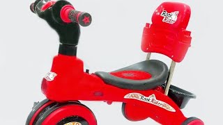 Baby Tricycle Rock Rider Red Black RFL 01844665271 [upl. by Salena715]