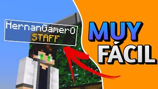 Como hacer RANGOS en Minecraft Bedrock [upl. by Mehitable]