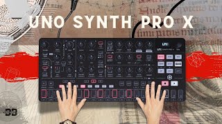 UNO Synth PRO X Ik Multimedia analog synth in action  no talking [upl. by Anaj]