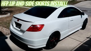 HFP side skirts and rear lip install [upl. by Sileray]