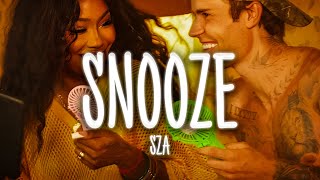 SZA  Snooze feat Justin Bieber Subtitulos Español [upl. by Atteuqahs]