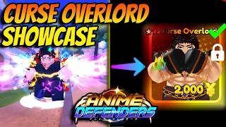 NEW Meta DOUBLE EVO Curse Overlord Showcase Anime Defenders Update 6 [upl. by Vine525]