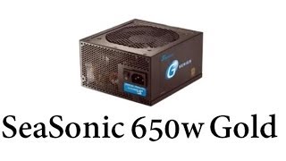 SeaSonic 650Watt 80 PLUS GOLD Power Supply  SSR650RM [upl. by Aleydis]