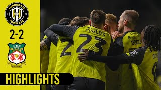 Harrogate Town v Wrexham highlights [upl. by Leamsi657]