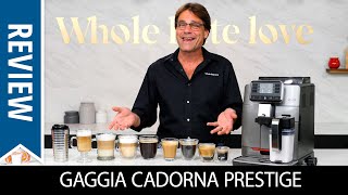 Review Gaggia Cadorna Prestige SuperAutomatic Espresso Machine  Black FridayCyber Monday Bonus [upl. by Kask]