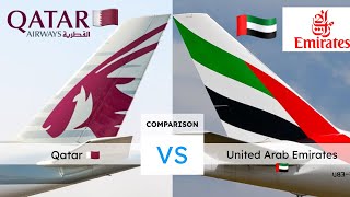 Qatar Airways vs Emirates Airlines Comparison 🇶🇦 VS 🇦🇪 [upl. by Gwyneth]