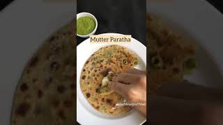 Mutter Paratha winter winterrecipes paratha desifood peasparatha easyrecipe mutterparatha [upl. by Tobie470]