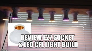 DIY LED CFL Light Fish Tank Aquarium Grow Plants Seedlings Clones E27 Bulb Socket Lamp Holder Base [upl. by Lolita]