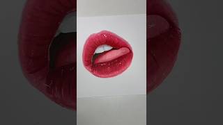 ASMR Drawing lips using ohuhu markers art markers [upl. by Saimerej116]