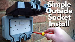 How To Install an Outside Socket  External Plug Installation Guide [upl. by Aicenat]