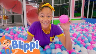 Meekah Find Patterns  Blippi  Learn Colors and Science [upl. by Gnilhsa625]