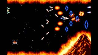 SNES Gradius 3  Gameplay 4  Stage 5  Fire [upl. by Melodie]