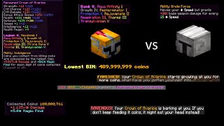 We got the First 100m Crown of Avarice Hypixel Skyblock Moments 5 [upl. by Mas]