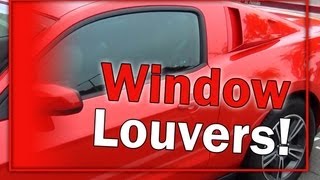 2012 Mustang Window Louvers Install amp Review [upl. by Leoline198]