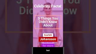 😱 Scarlett Johansson 5 Things You Thought You Knew About Her 🎬 Hollywood’s Untold Facts [upl. by Odlavu959]