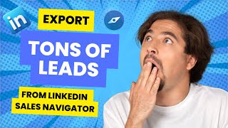 Export leads from LinkedIn Sales Navigator with Edenreach2024 [upl. by Anuahsar]