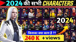 FreeFire All Characters New Ability 2023 Full Details AR ROWDY 99 ✓ [upl. by Bashemeth23]