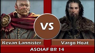 ASOIAF Battle Report 14  Lannister Kevan vs Neutral Vargo [upl. by Tuddor]