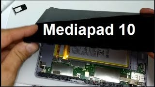 Huawei Media pad 10 sostituzuine vetro lcd display screen replacement [upl. by Llerdnad]